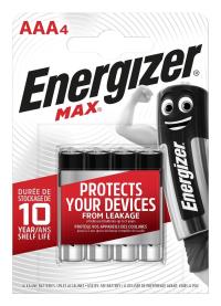 Energizer Max Alk AAA 4'LÜ Piller 7638900426687 INCE KALEM PİL - 1